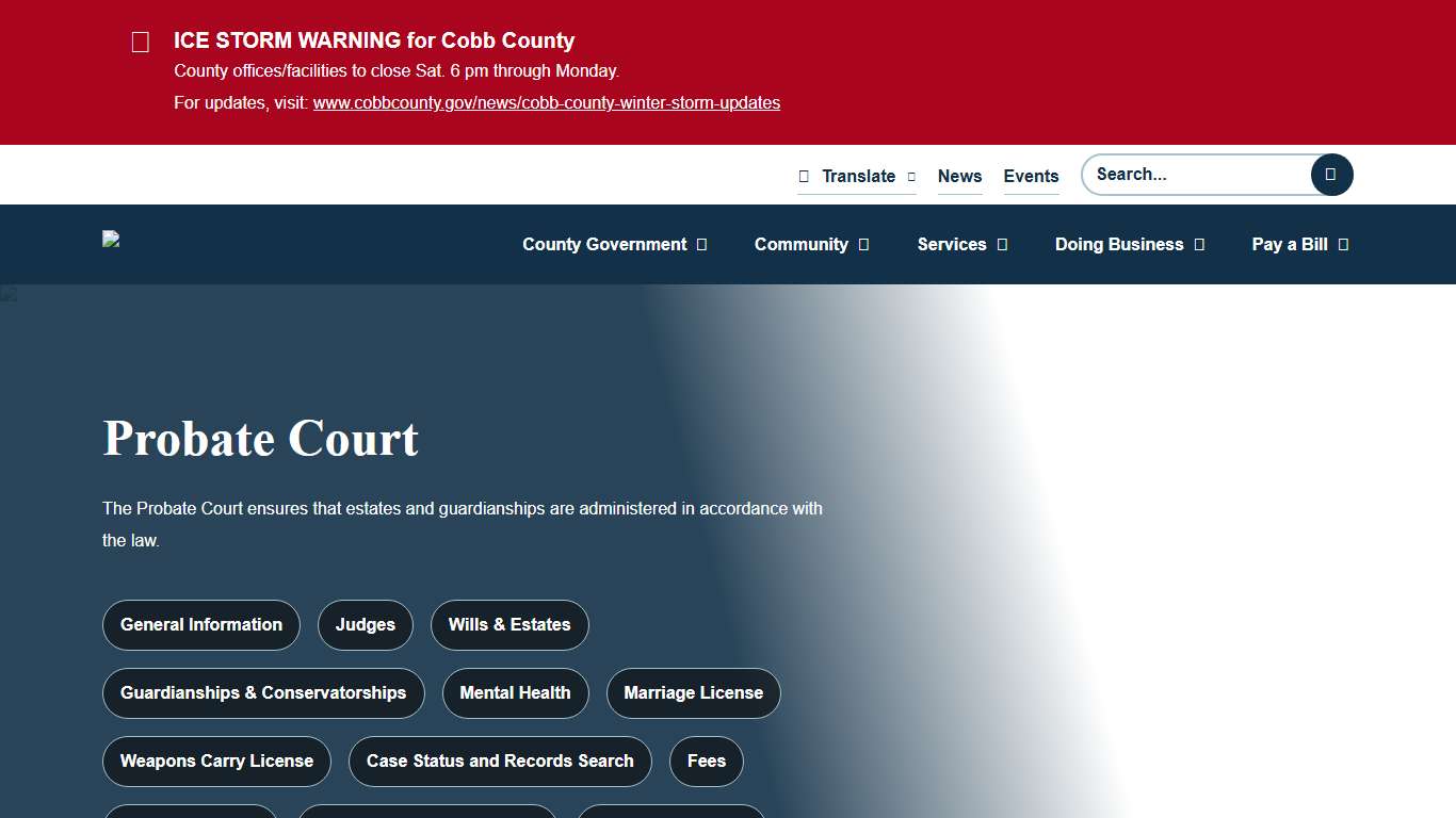 Probate Court Cobb County Georgia