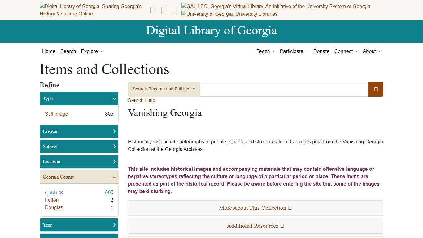 Georgia County: Cobb - Digital Library of Georgia Search Results